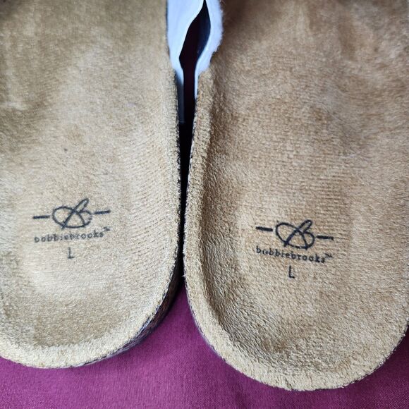 Bobbie Brooks Metallic Double Strap Cork Sandals (Size L) - Picture 5 of 10